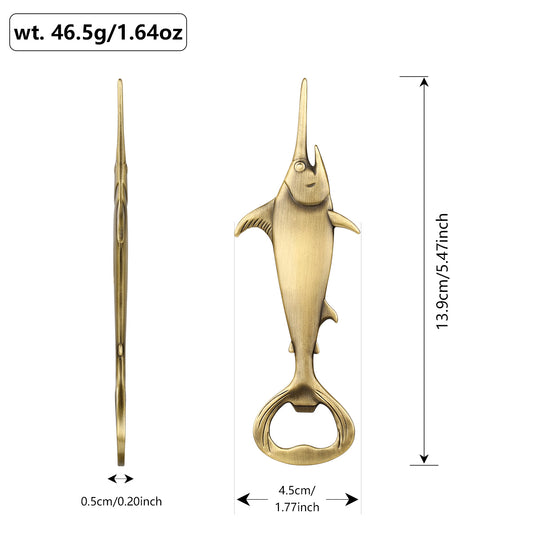 Creative Swordfish Handle Metal Beer Bottle Openers Kitchen Bar Accessories Tools Beer Gifts Beer Openors Kitchen Gadgets